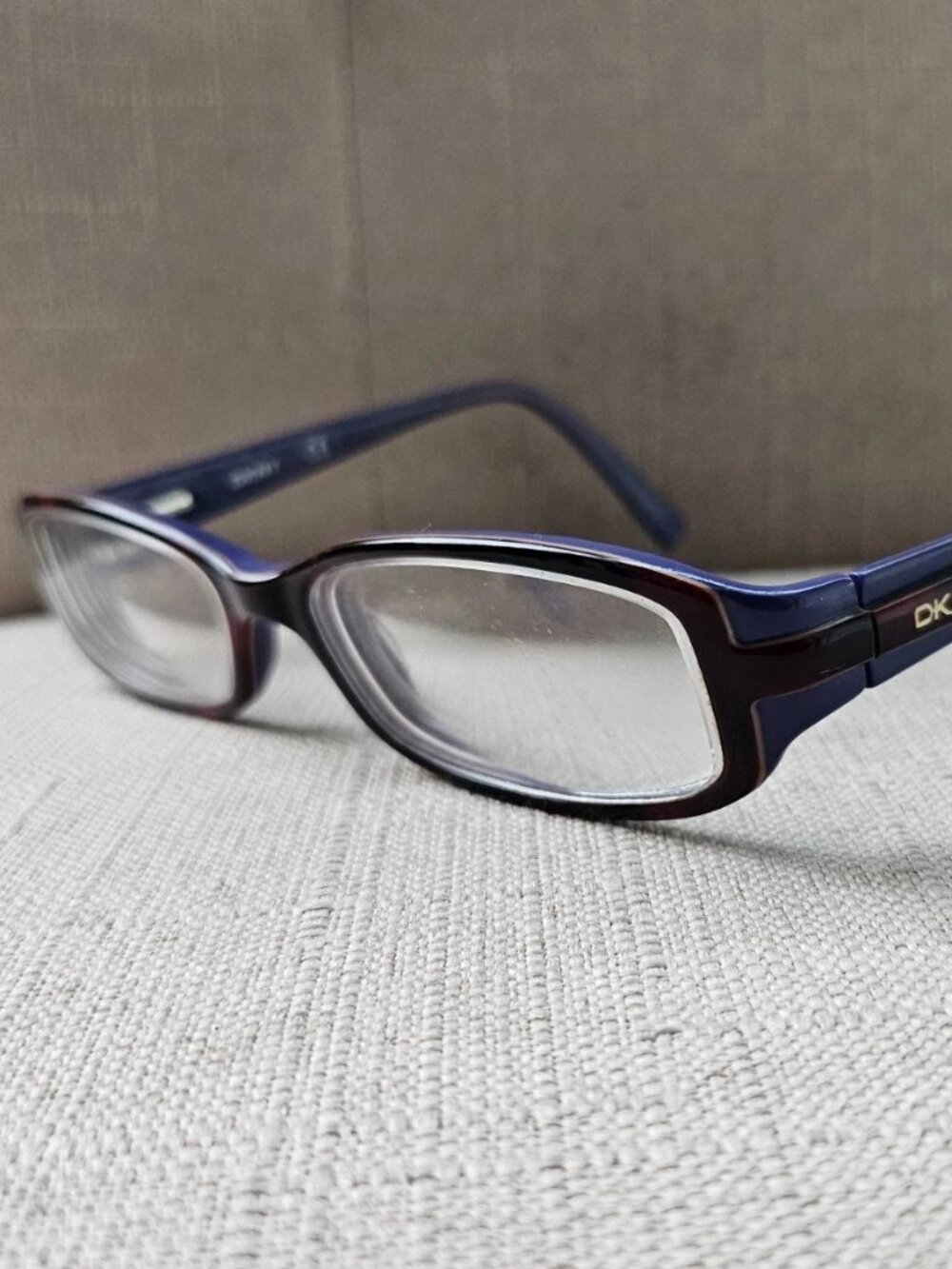 DKNY Women Glasses Frame Dual Tone Brown/Blue Eyewear Eyeglasses Frame only